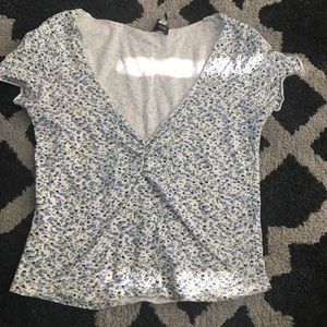 Brandy Melville Rare Floral Gina Crop Top